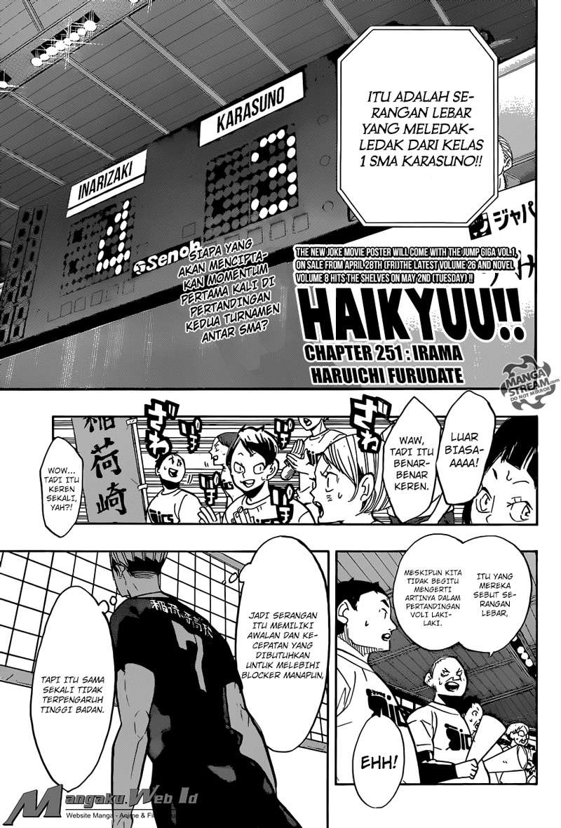 Haikyuu!! Chapter 251 - halaman 2