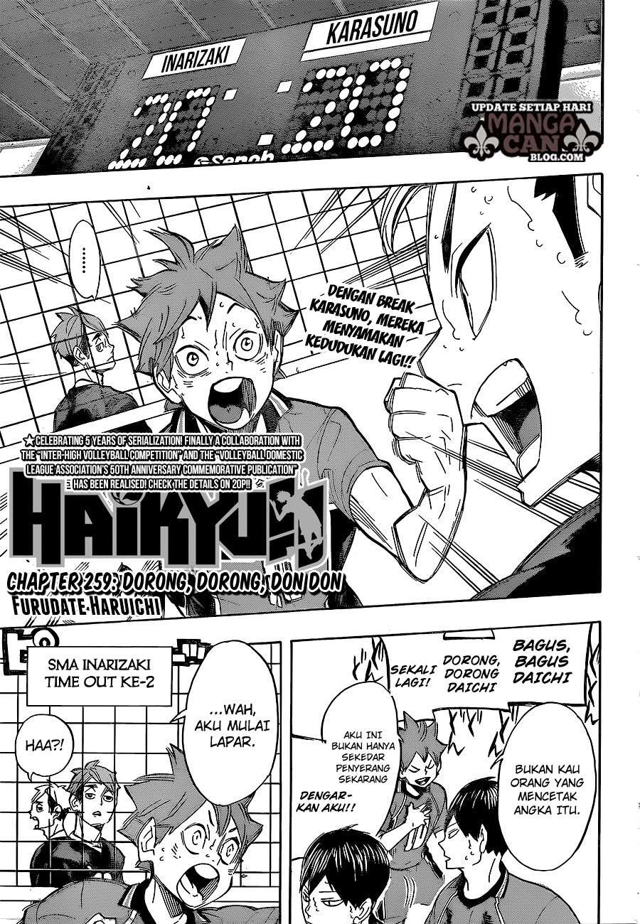 Haikyuu!! Chapter 259 - halaman 2