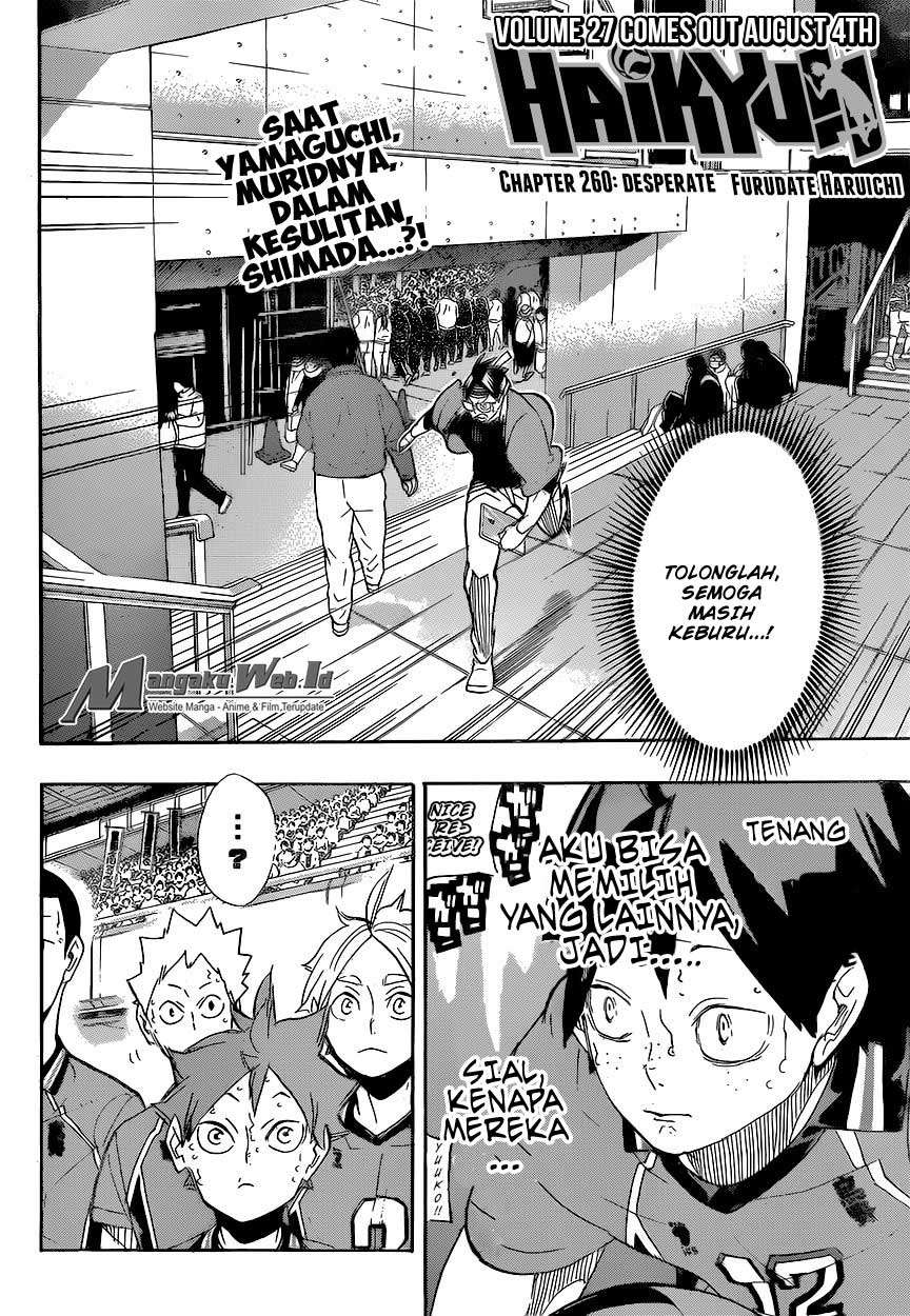 Haikyuu!! Chapter 260 - halaman 3