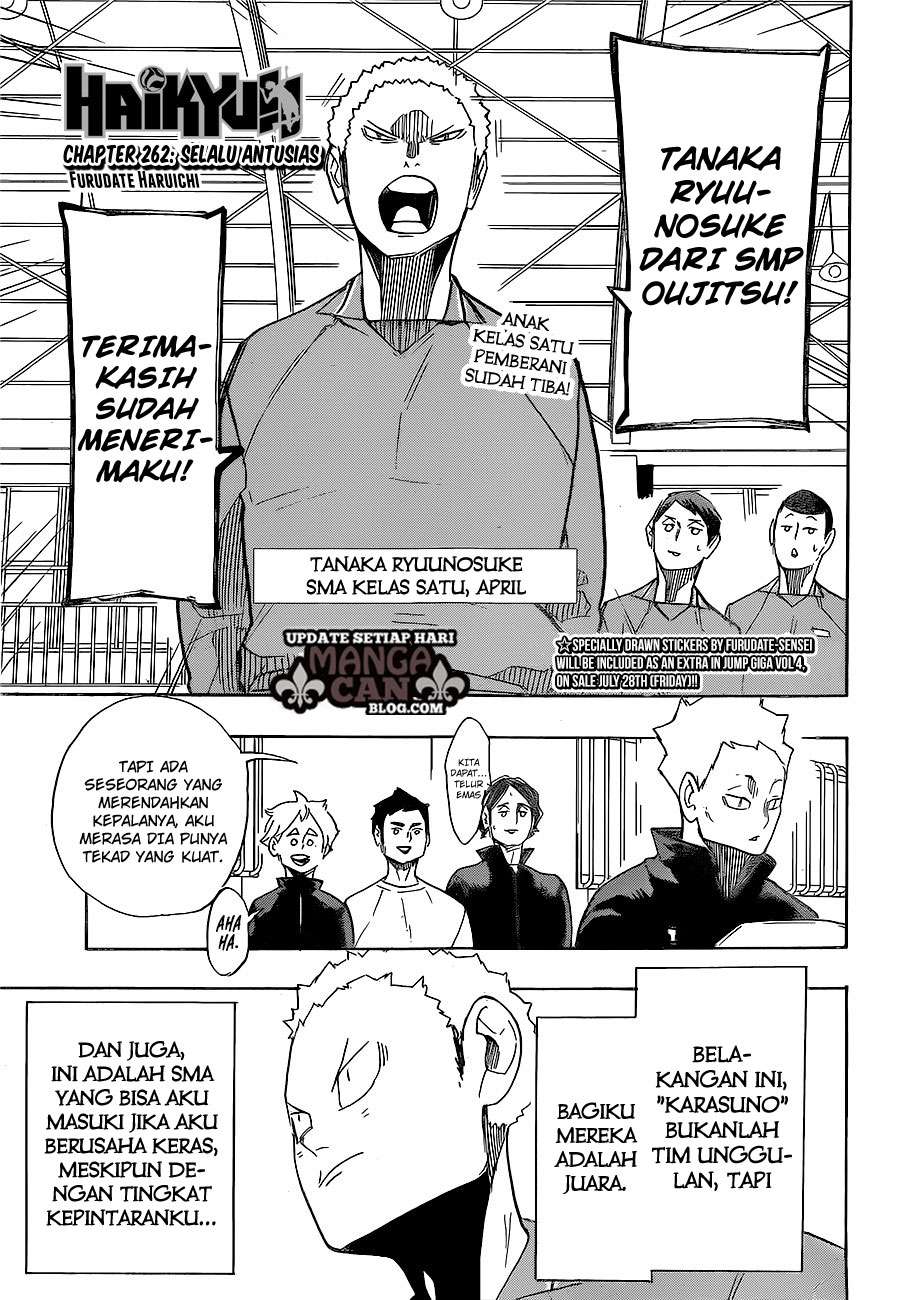 Haikyuu!! Chapter 262 - halaman 2