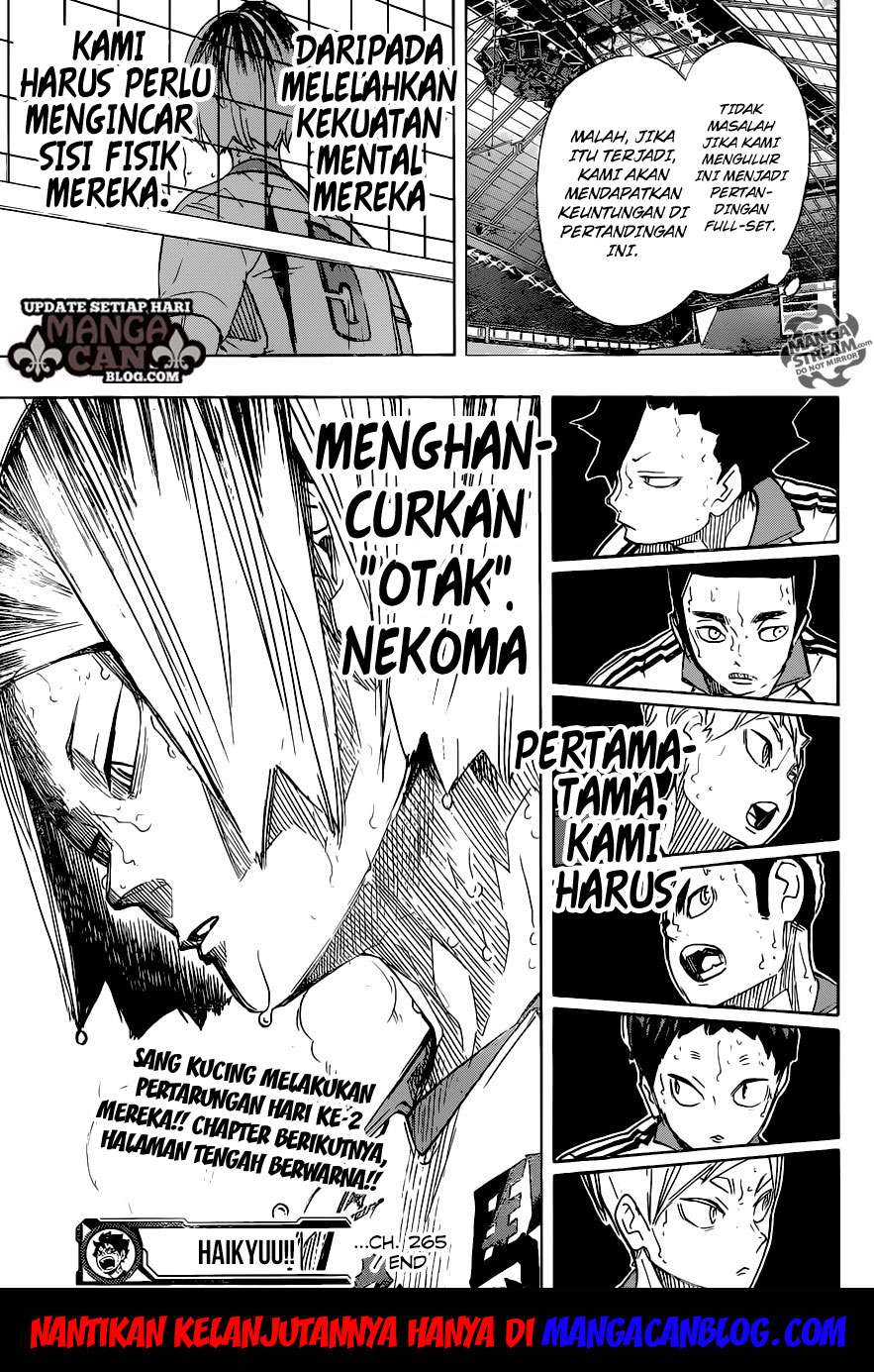 Haikyuu!! Chapter 265 - halaman 21