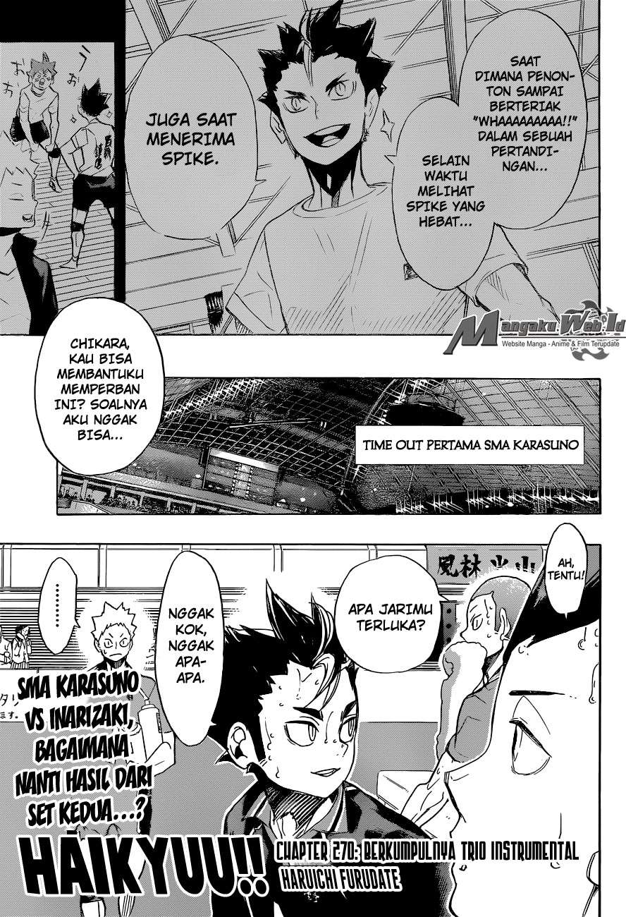 Haikyuu!! Chapter 270 - halaman 2
