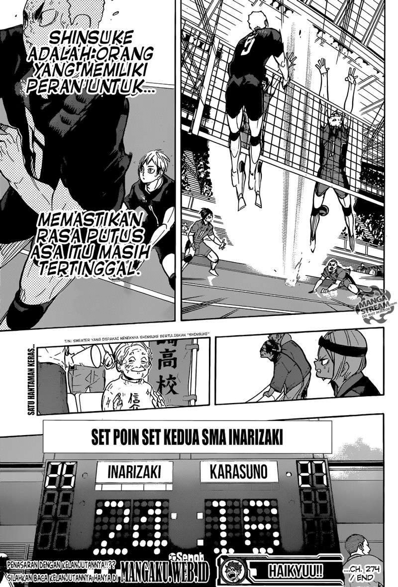 Haikyuu!! Chapter 274 - halaman 19