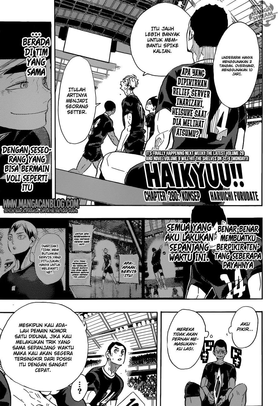 Haikyuu!! Chapter 280 - halaman 1