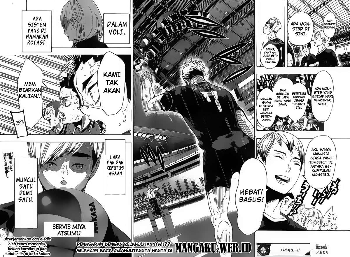 Haikyuu!! Chapter 286 - halaman 18