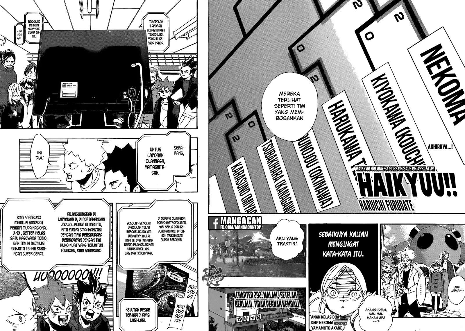 Haikyuu!! Chapter 292 - halaman 6