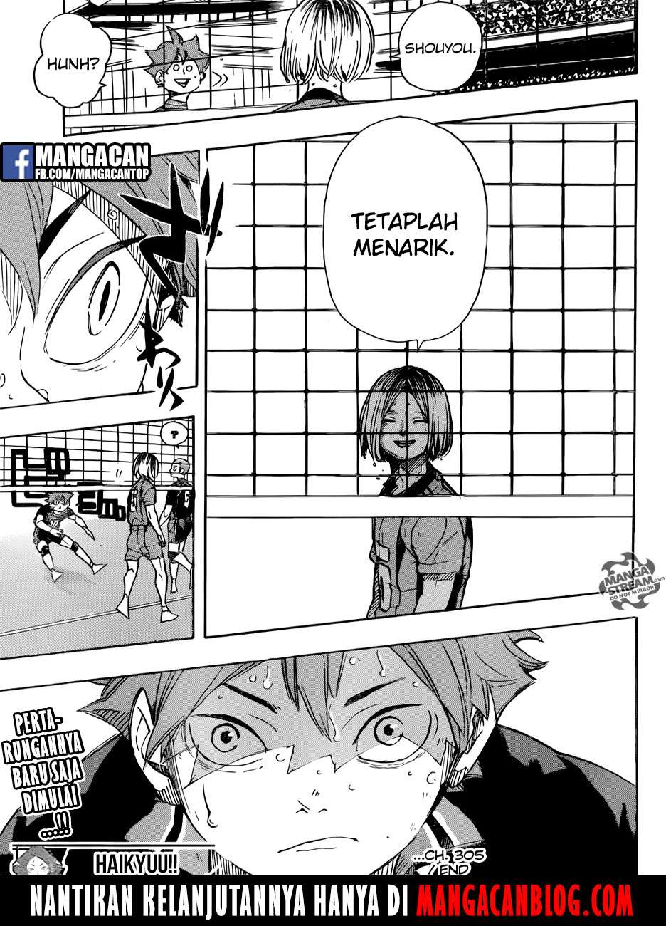 Haikyuu!! Chapter 305 - halaman 18
