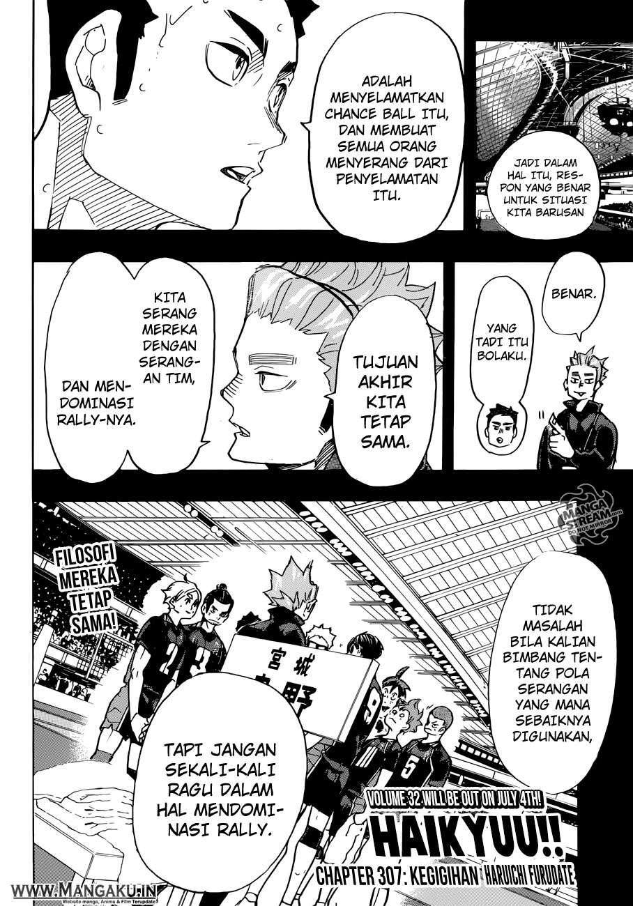 Haikyuu!! Chapter 307 - halaman 3