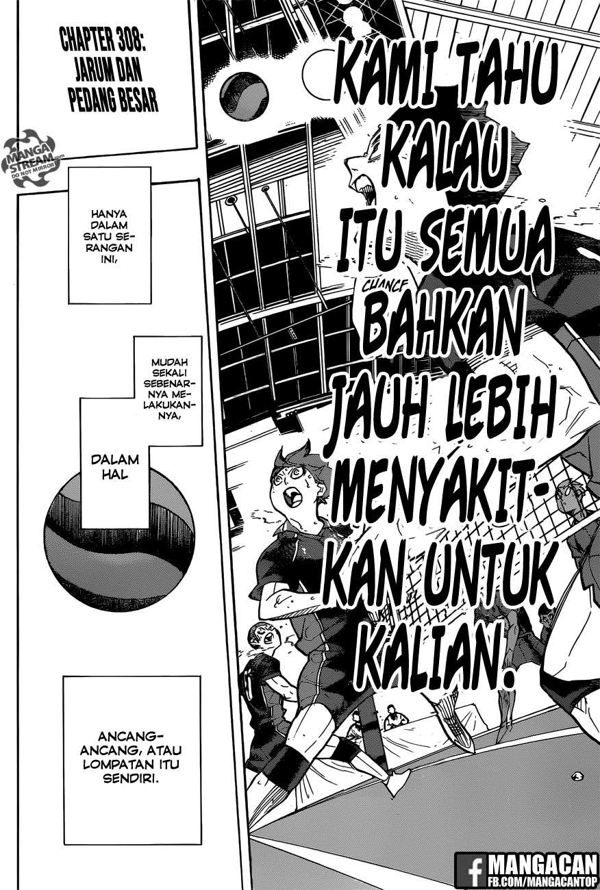Haikyuu!! Chapter 308 - halaman 3