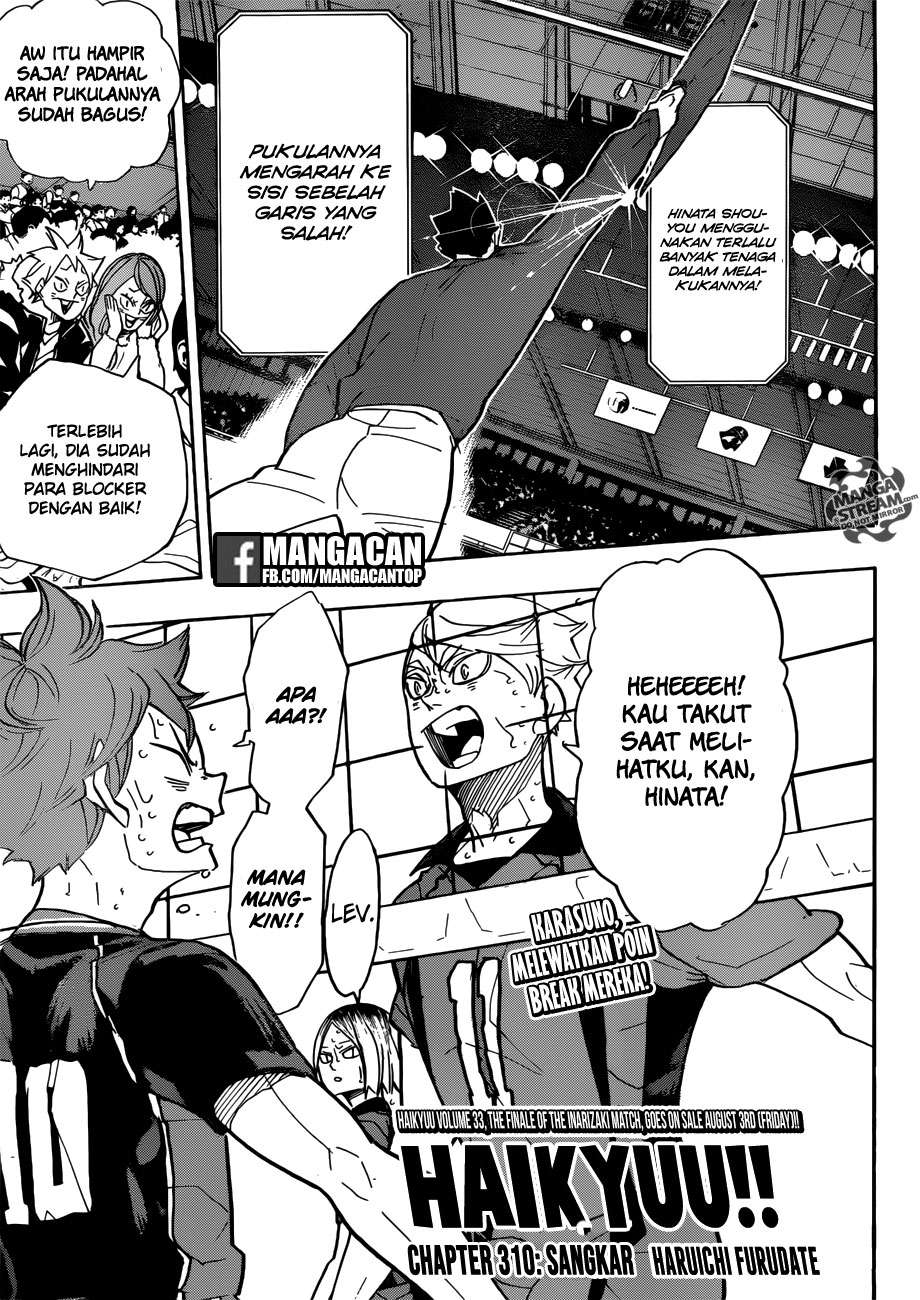 Haikyuu!! Chapter 310 - halaman 1