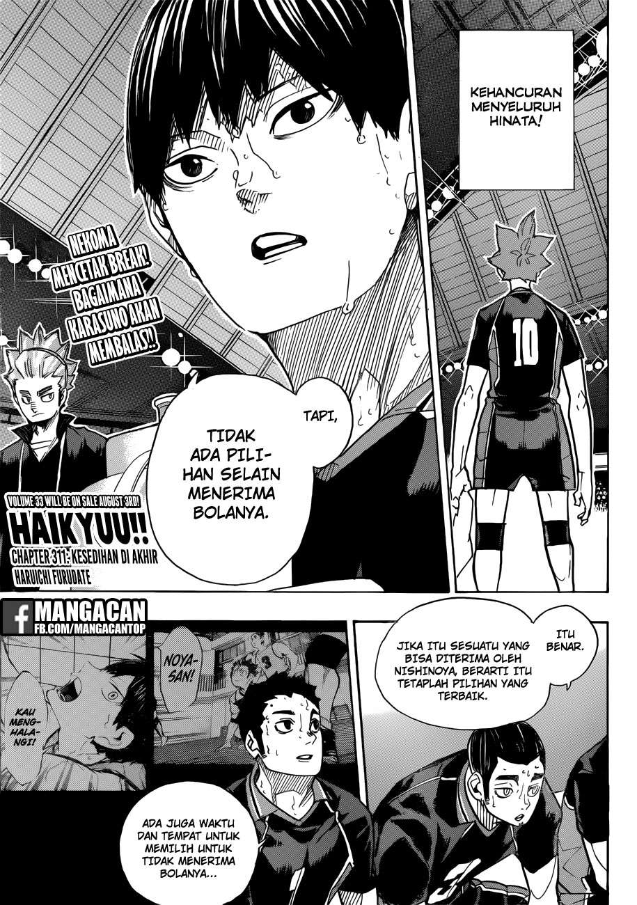 Haikyuu!! Chapter 311 - halaman 1