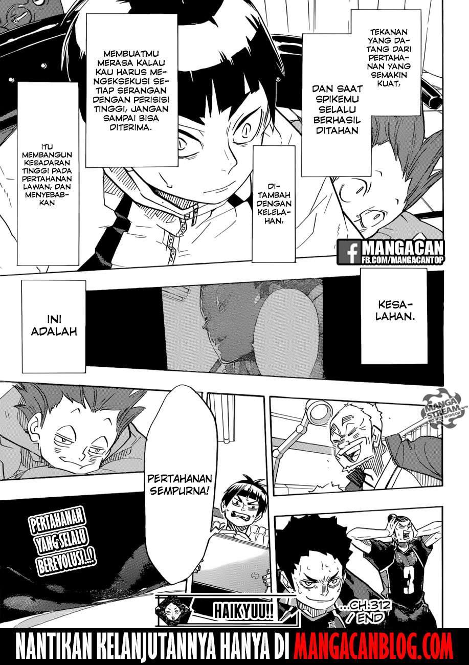 Haikyuu!! Chapter 312 - halaman 18