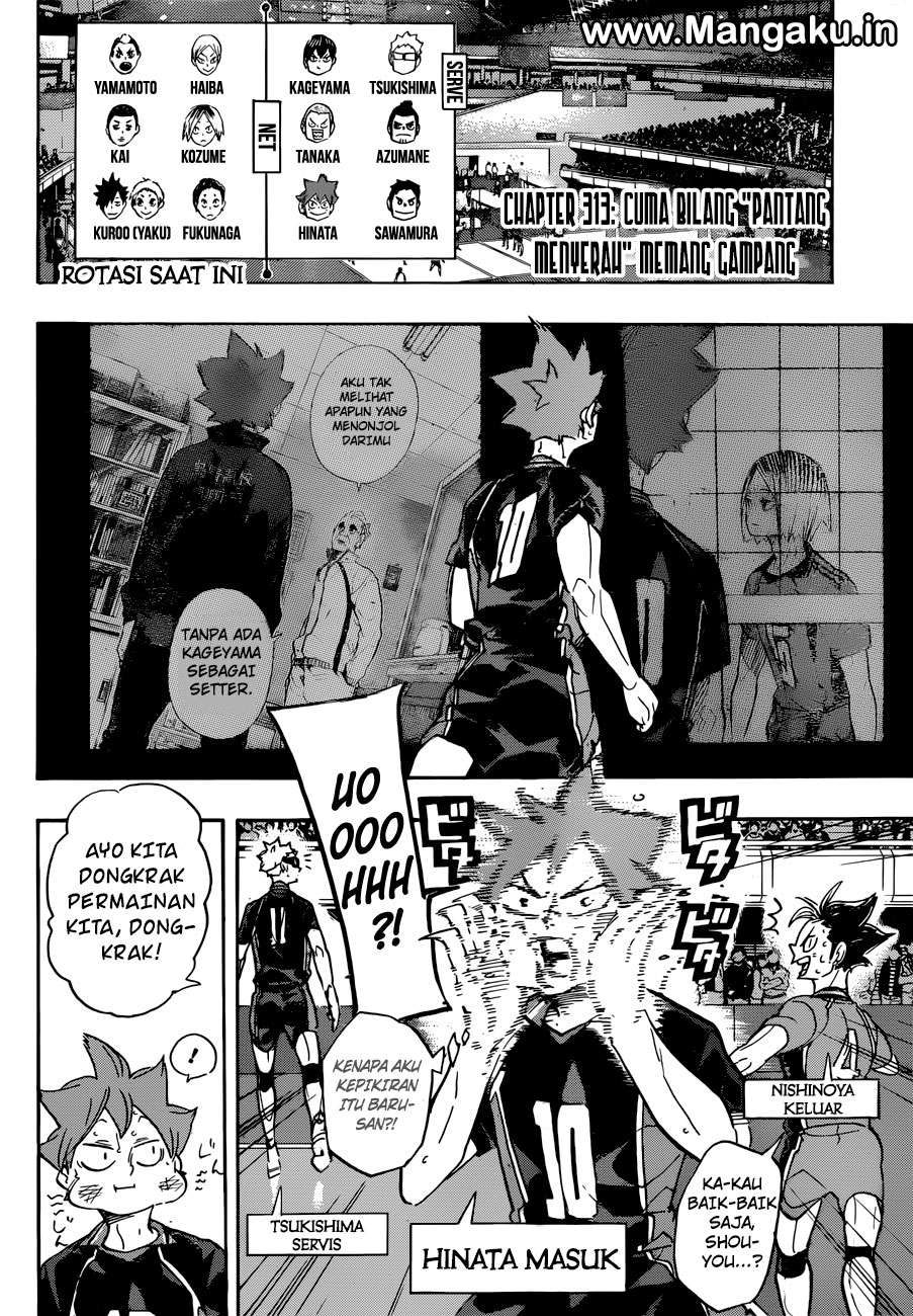 Haikyuu!! Chapter 313 - halaman 3