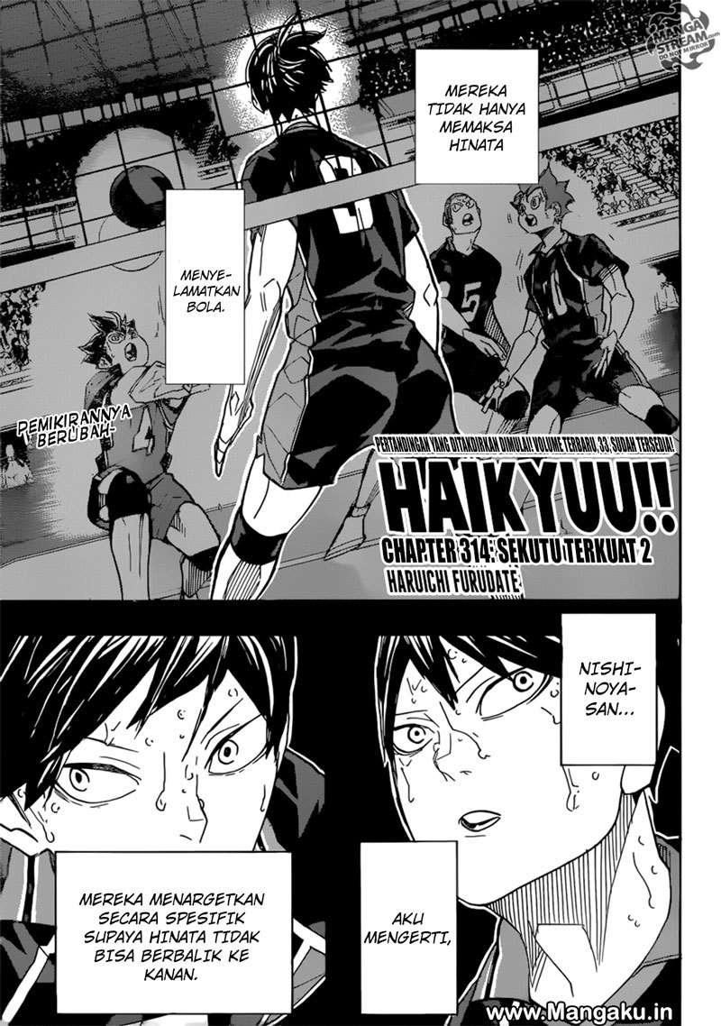 Haikyuu!! Chapter 314 - halaman 2