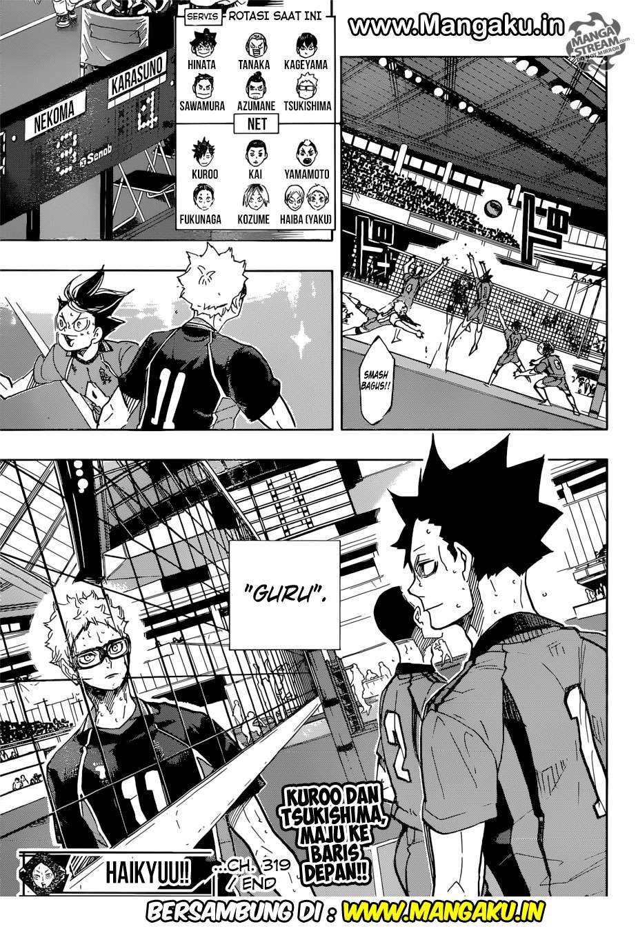 Haikyuu!! Chapter 319 - halaman 18