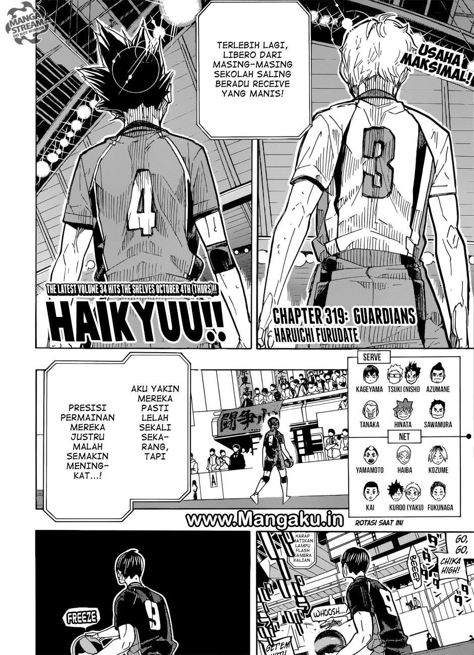 Haikyuu!! Chapter 319 - halaman 6