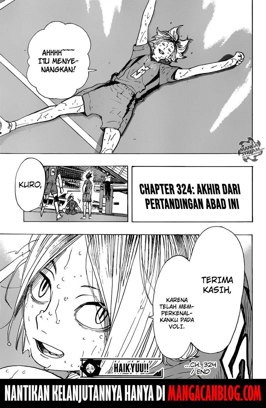 Haikyuu!! Chapter 324 - halaman 17