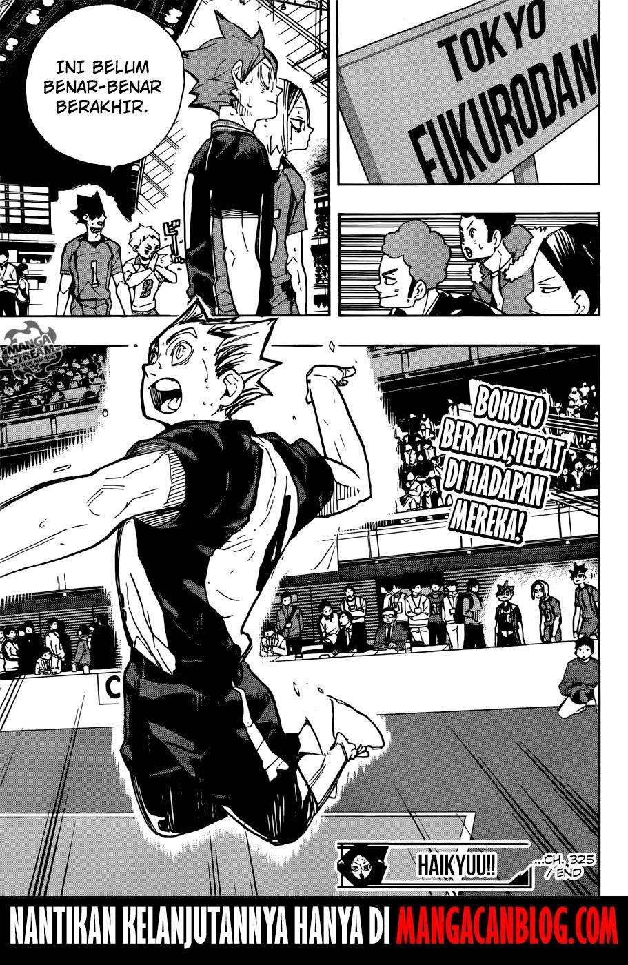 Haikyuu!! Chapter 325 - halaman 18