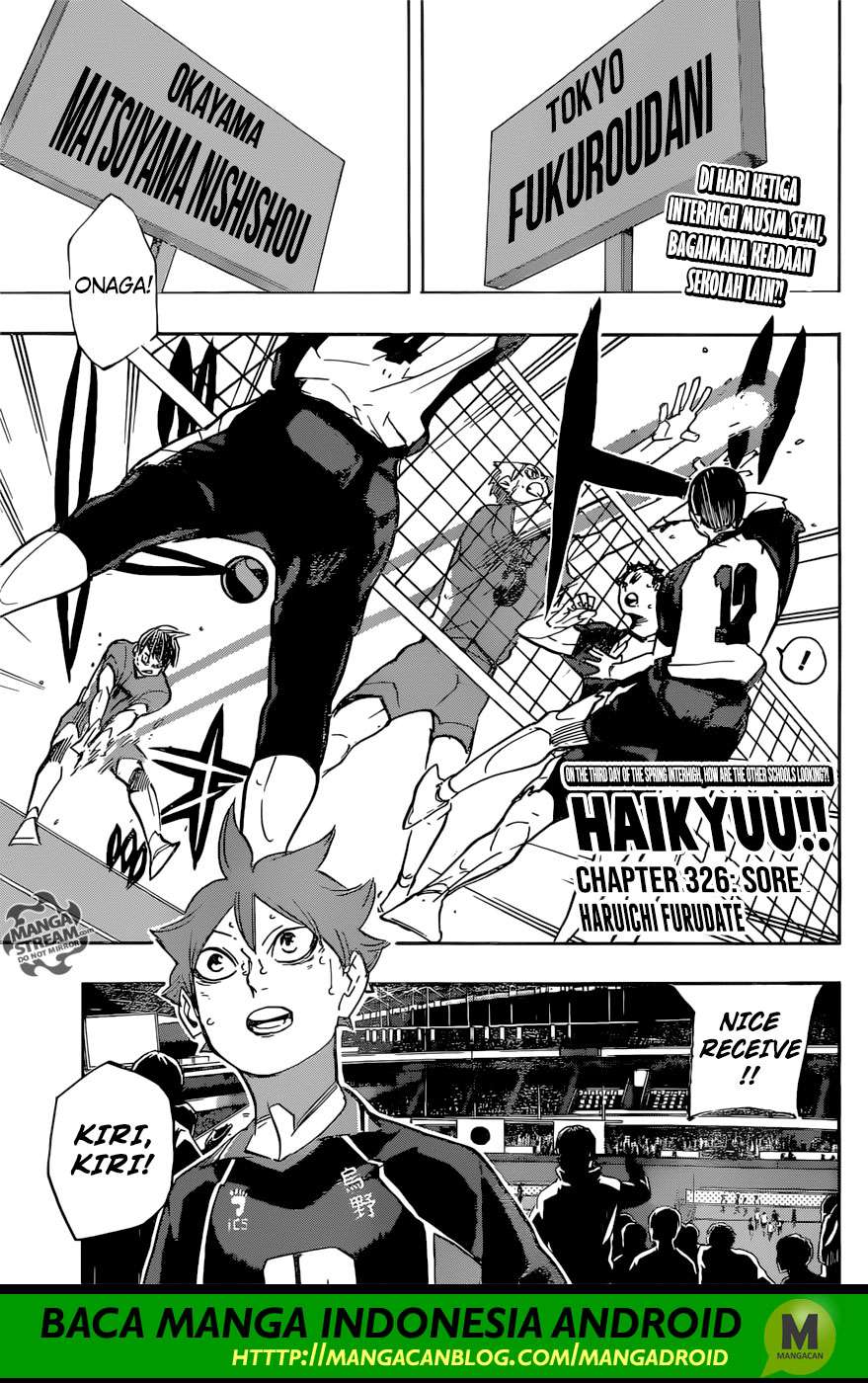 Haikyuu!! Chapter 326 - halaman 1