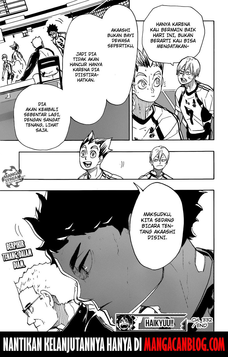 Haikyuu!! Chapter 332 - halaman 18