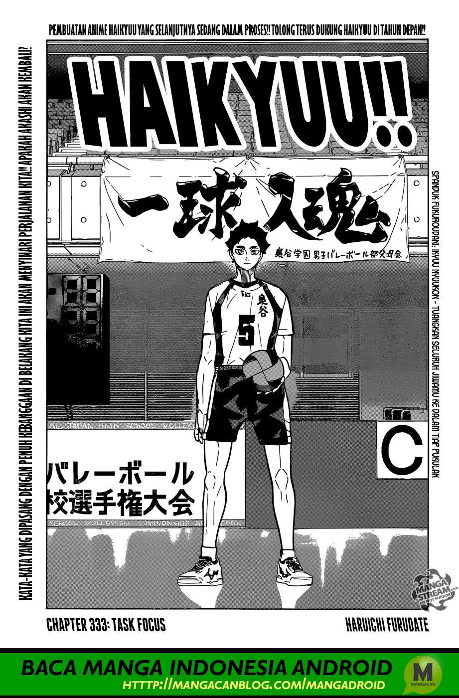 Haikyuu!! Chapter 333 - halaman 1