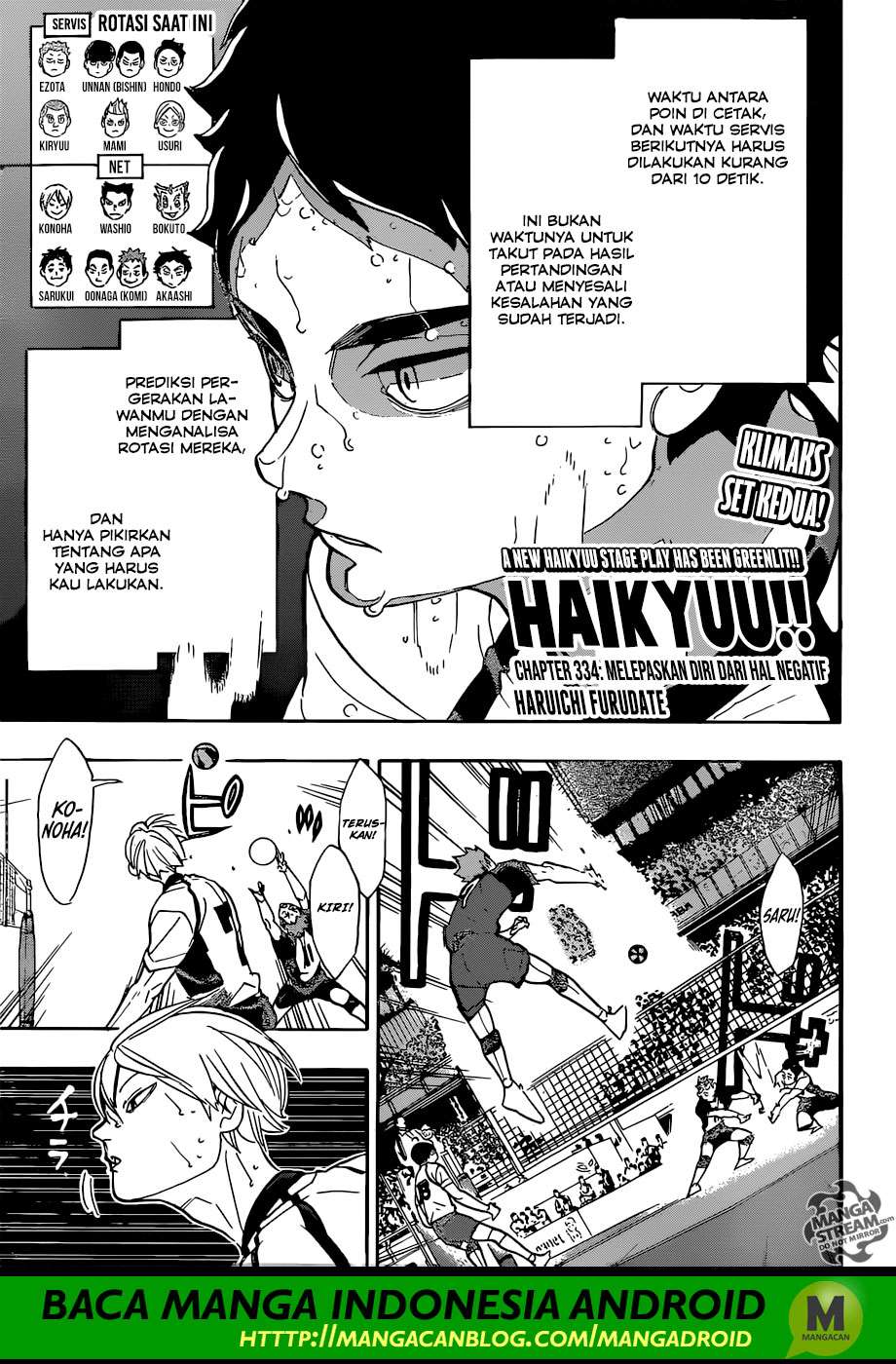 Haikyuu!! Chapter 334 - halaman 1