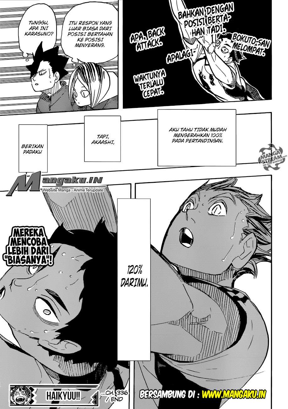 Haikyuu!! Chapter 336 - halaman 17