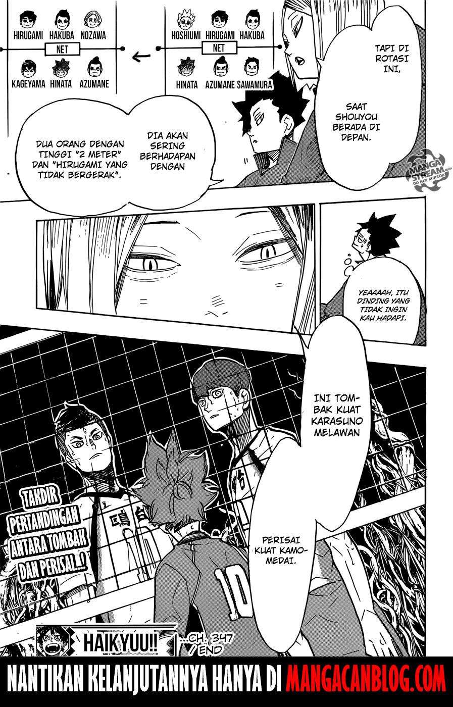 Haikyuu!! Chapter 347 - halaman 18