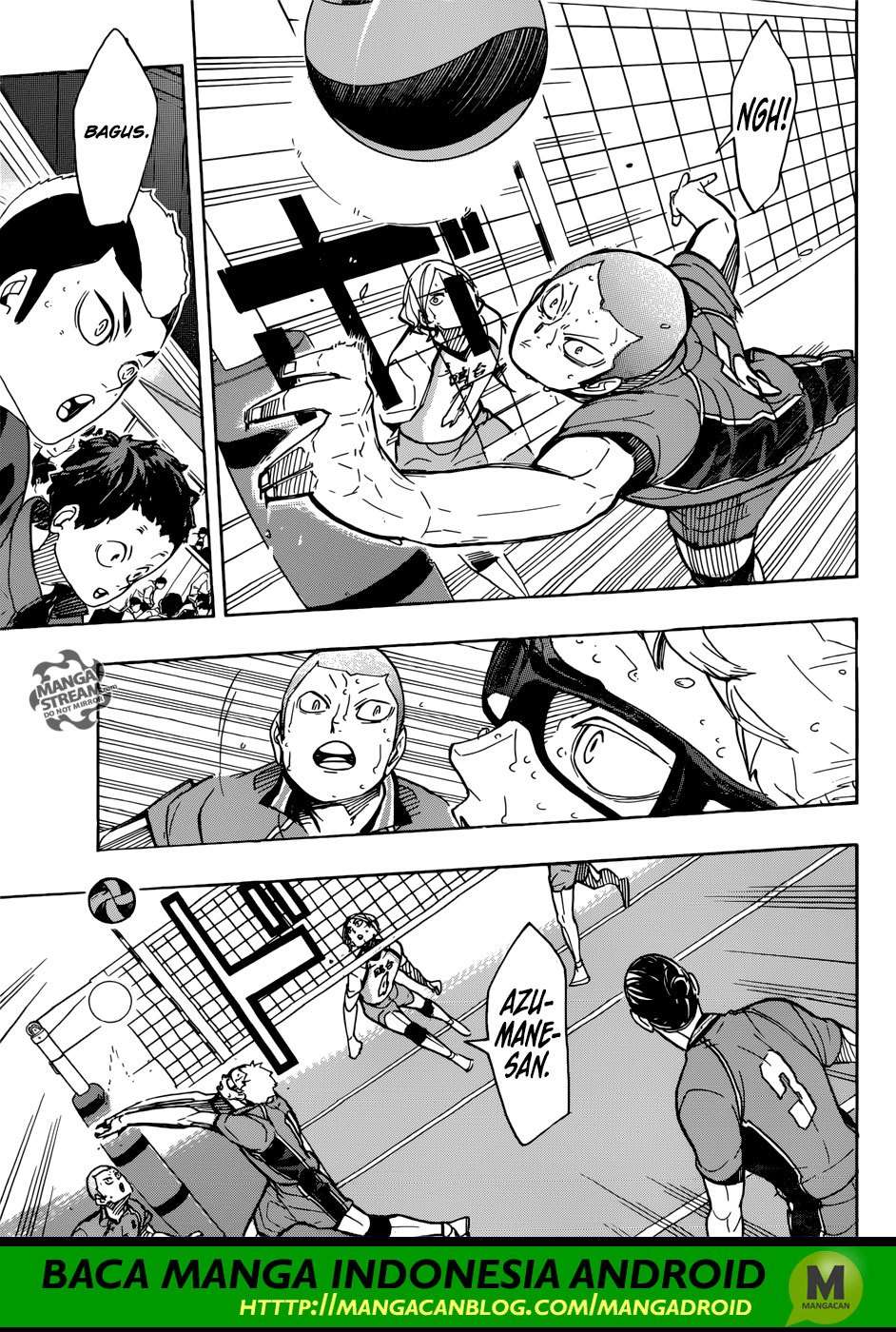 Haikyuu!! Chapter 350 - halaman 17