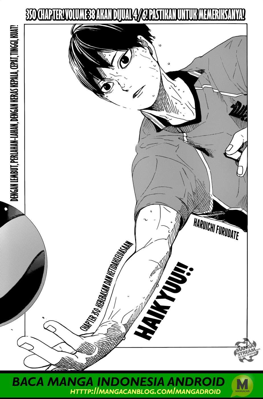 Haikyuu!! Chapter 350 - halaman 2