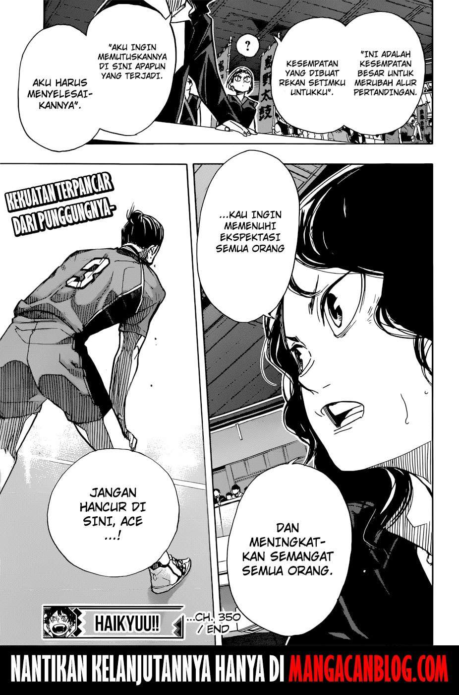 Haikyuu!! Chapter 350 - halaman 20
