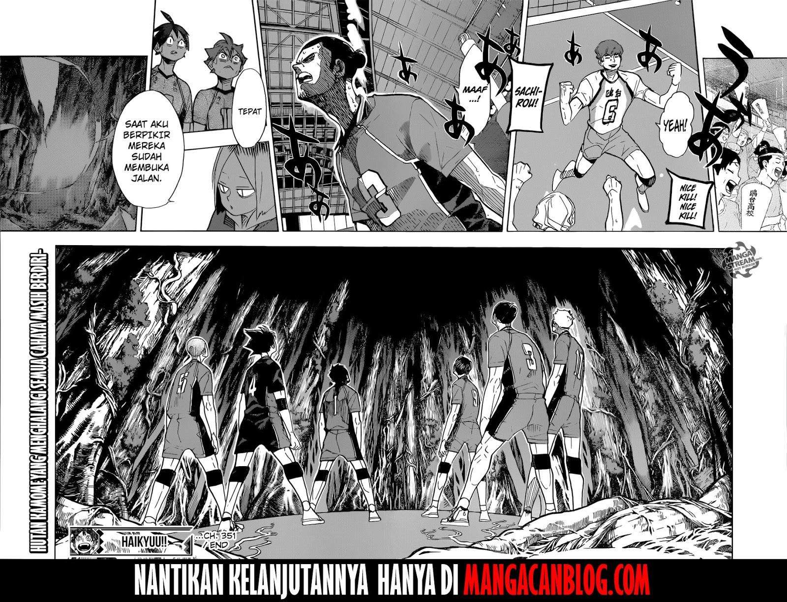 Haikyuu!! Chapter 351 - halaman 17