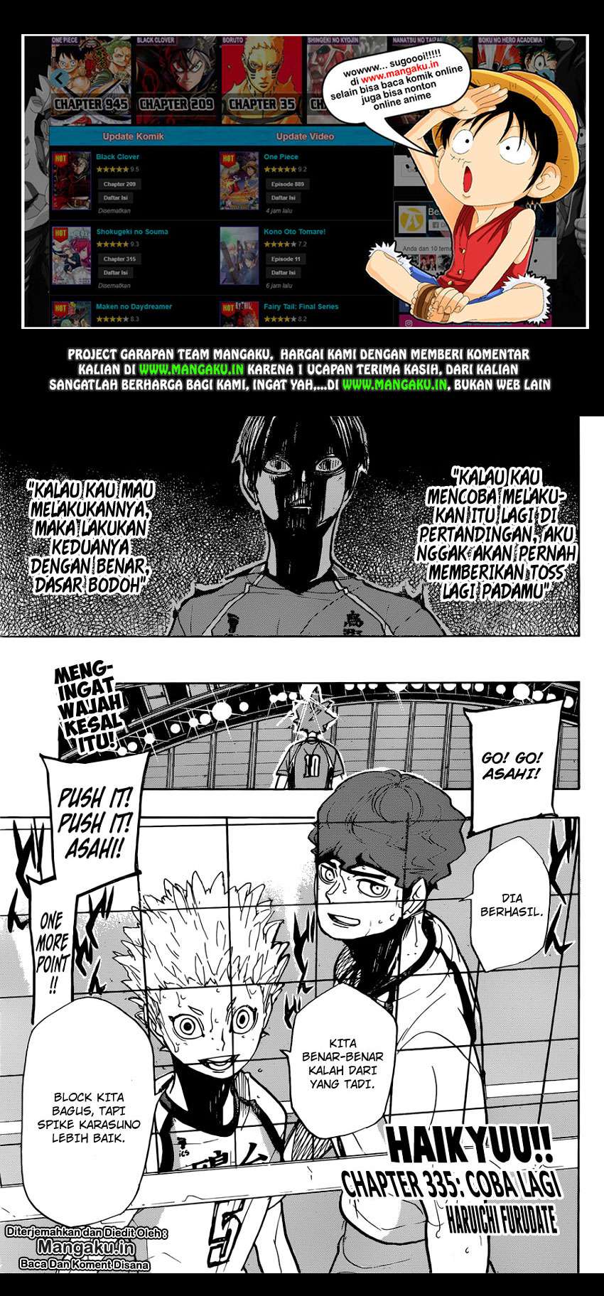 Haikyuu!! Chapter 355 - halaman 2