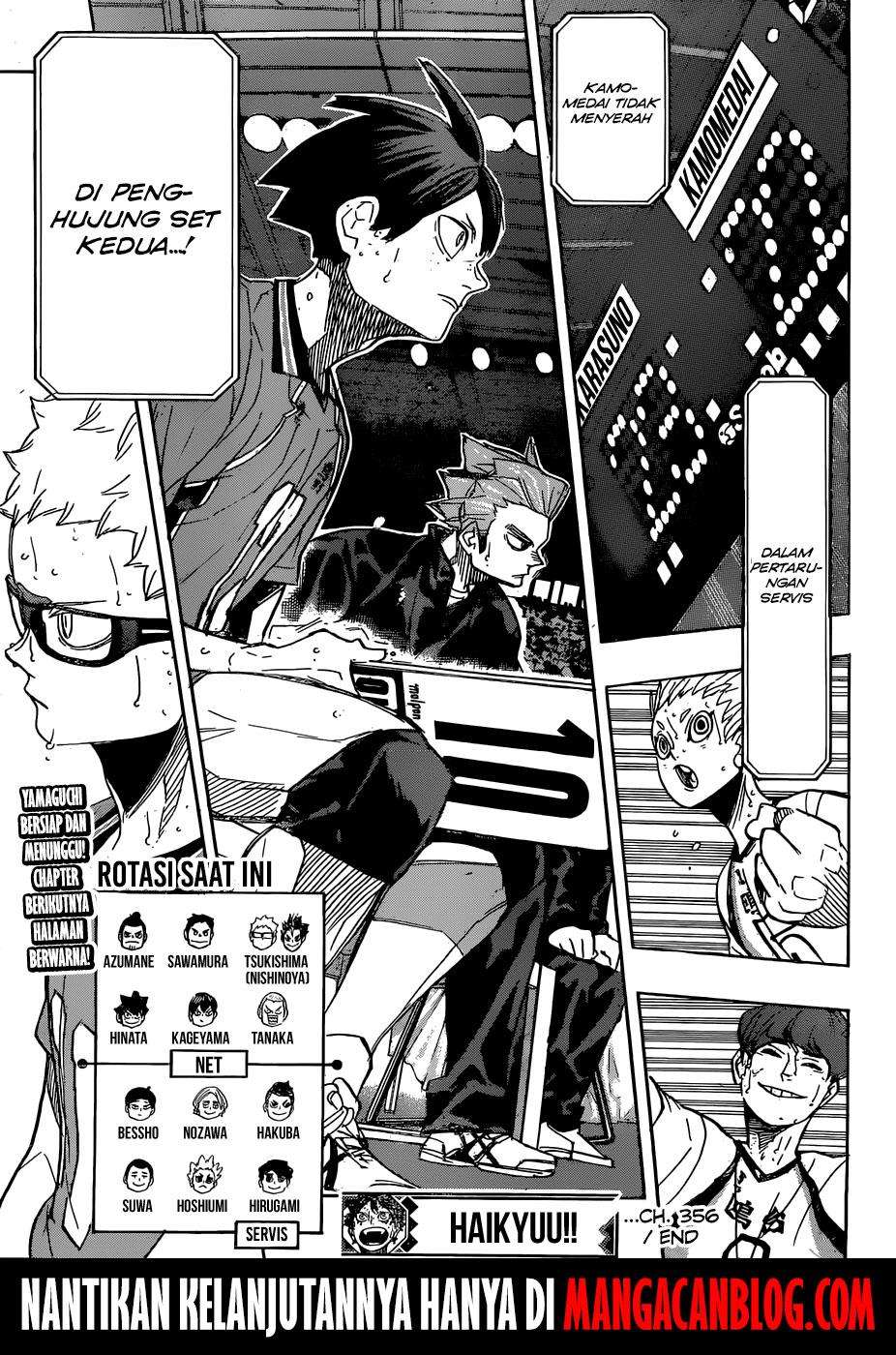 Haikyuu!! Chapter 356 - halaman 17
