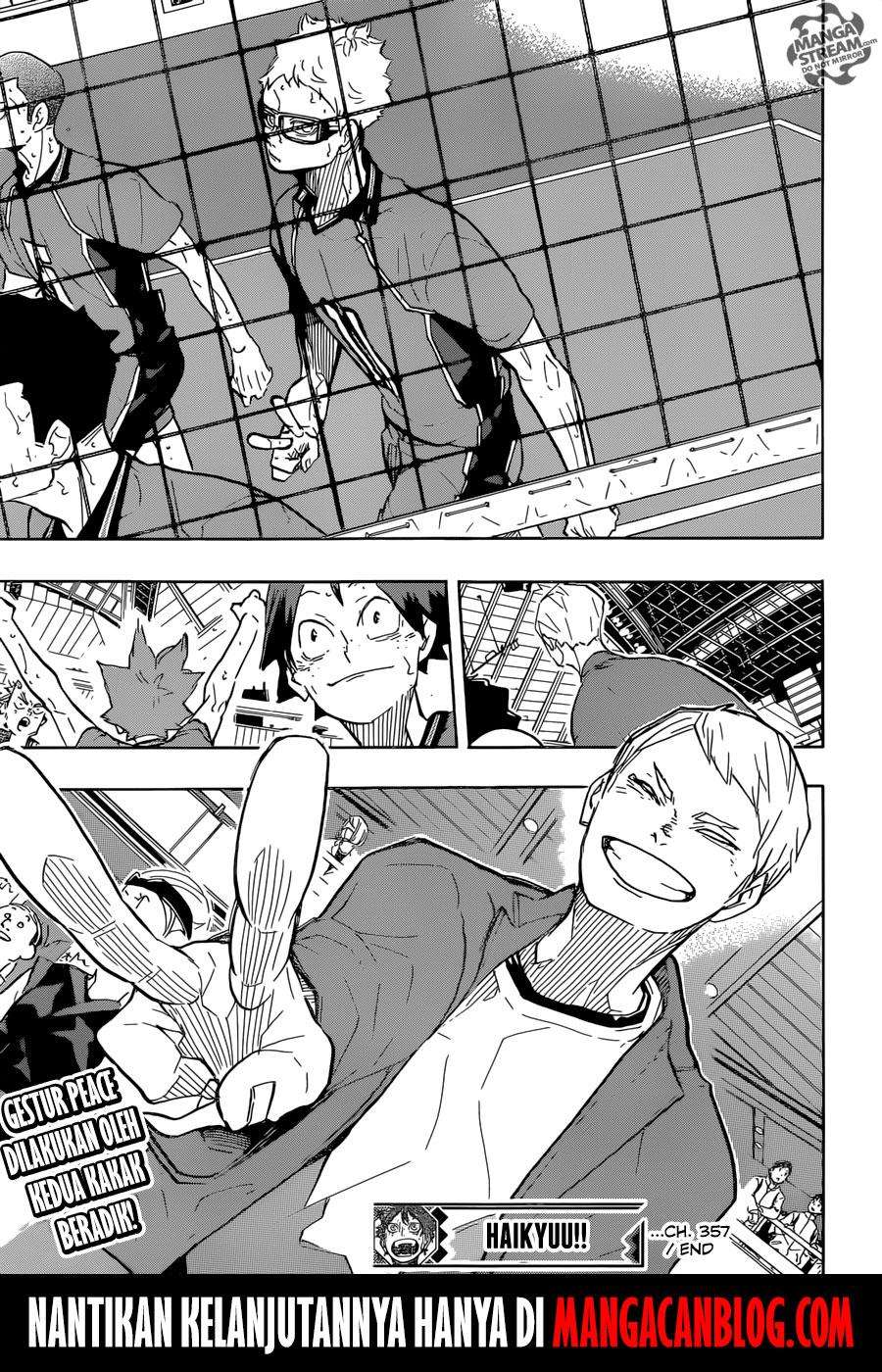 Haikyuu!! Chapter 357 - halaman 19