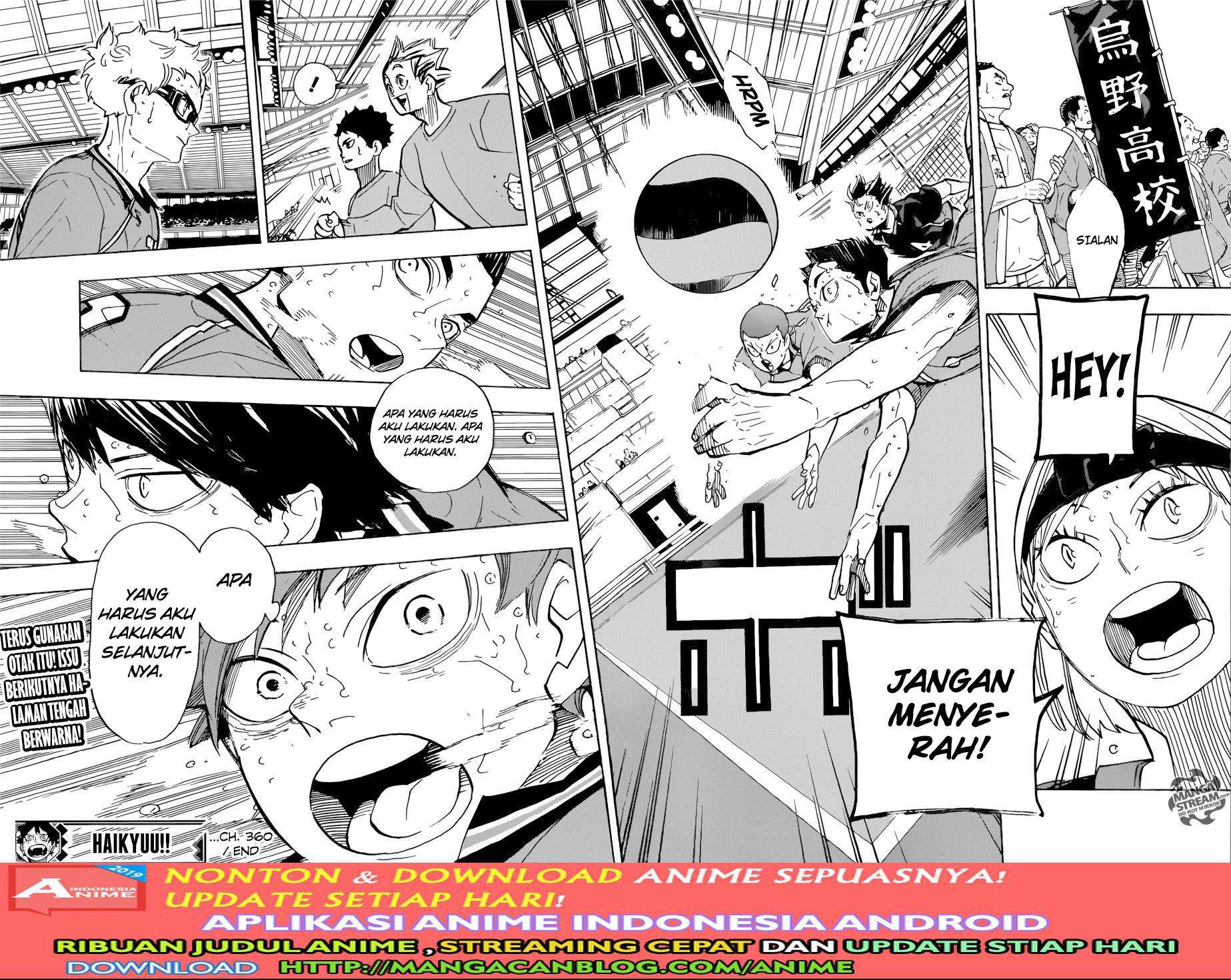 Haikyuu!! Chapter 360 - halaman 17