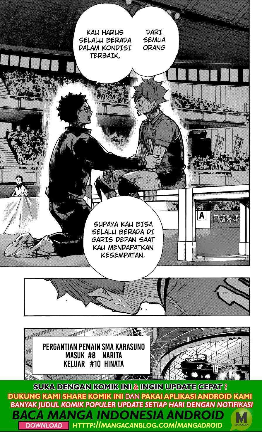 Haikyuu!! Chapter 365 - halaman 10