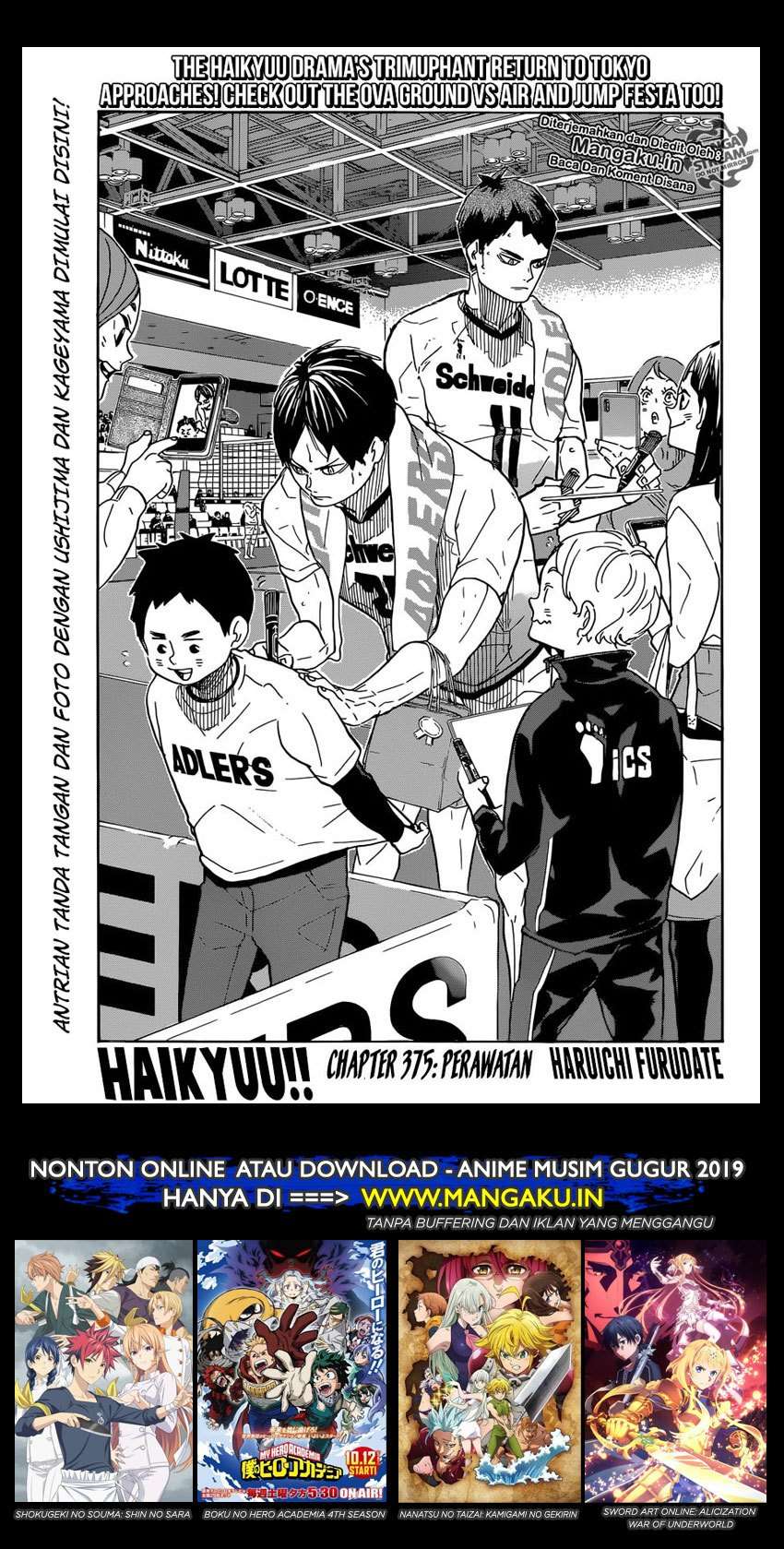 Haikyuu!! Chapter 375 - halaman 2