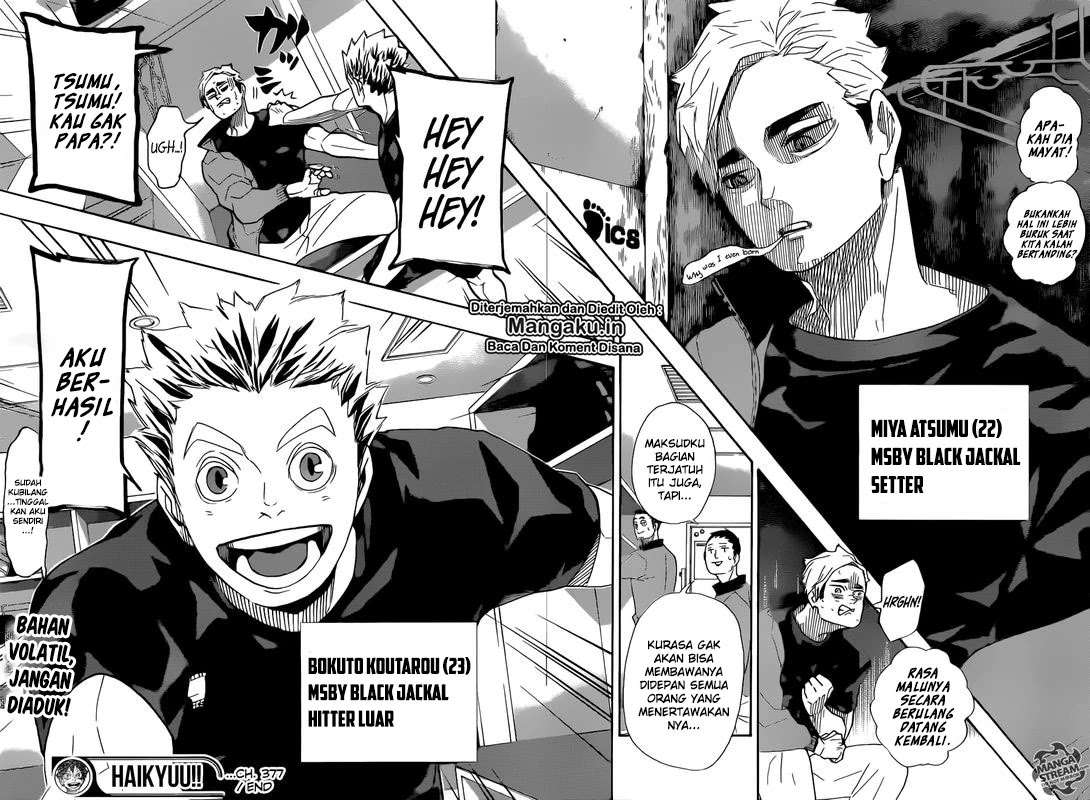 Haikyuu!! Chapter 377 - halaman 18