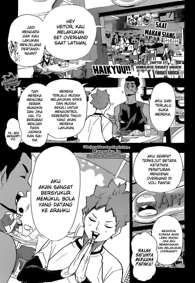 Haikyuu!! Chapter 377 - halaman 2