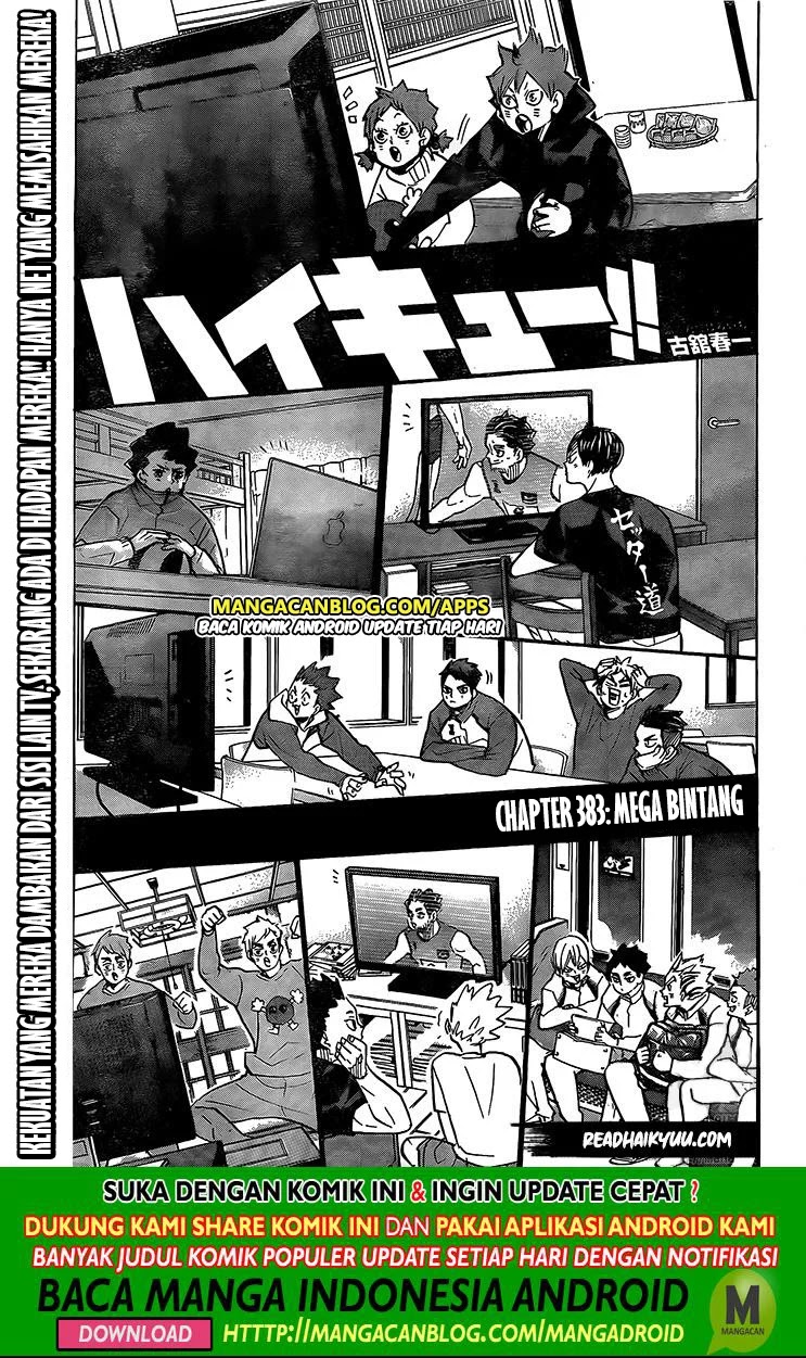 Haikyuu!! Chapter 383 - halaman 1