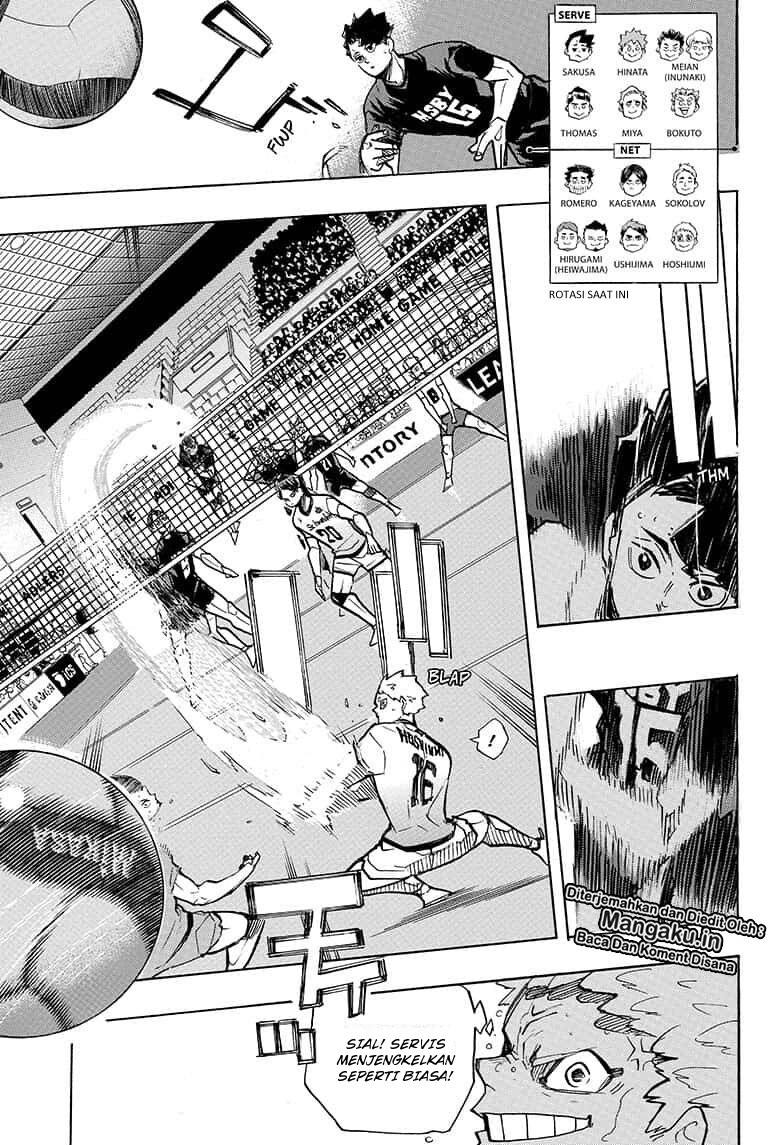 Haikyuu!! Chapter 384 - halaman 8