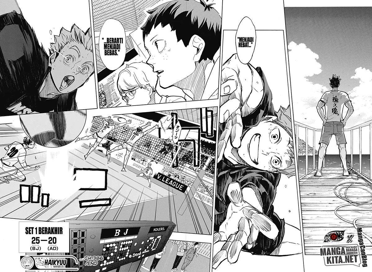 Haikyuu!! Chapter 386 - halaman 18