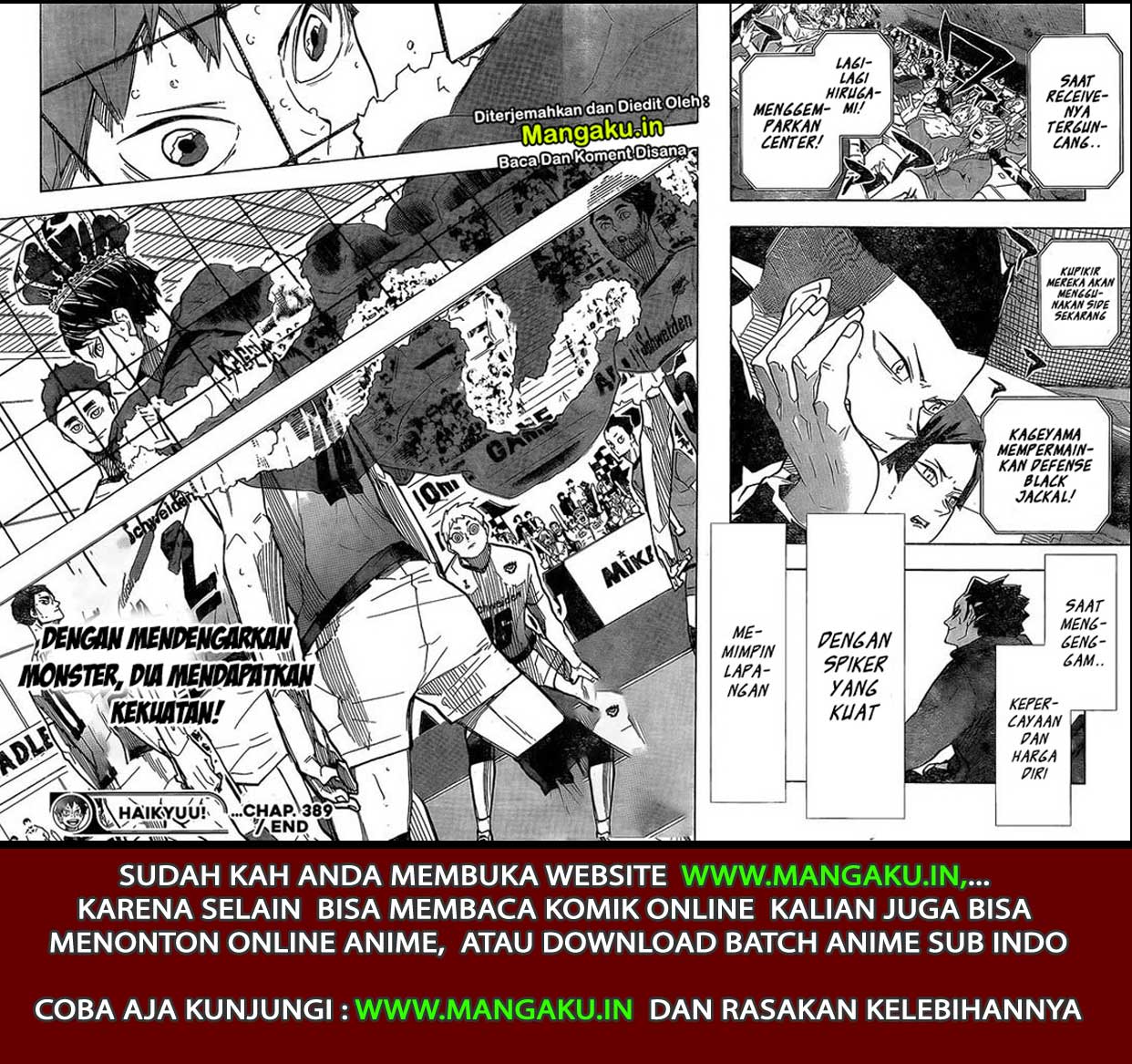Haikyuu!! Chapter 389 - halaman 16