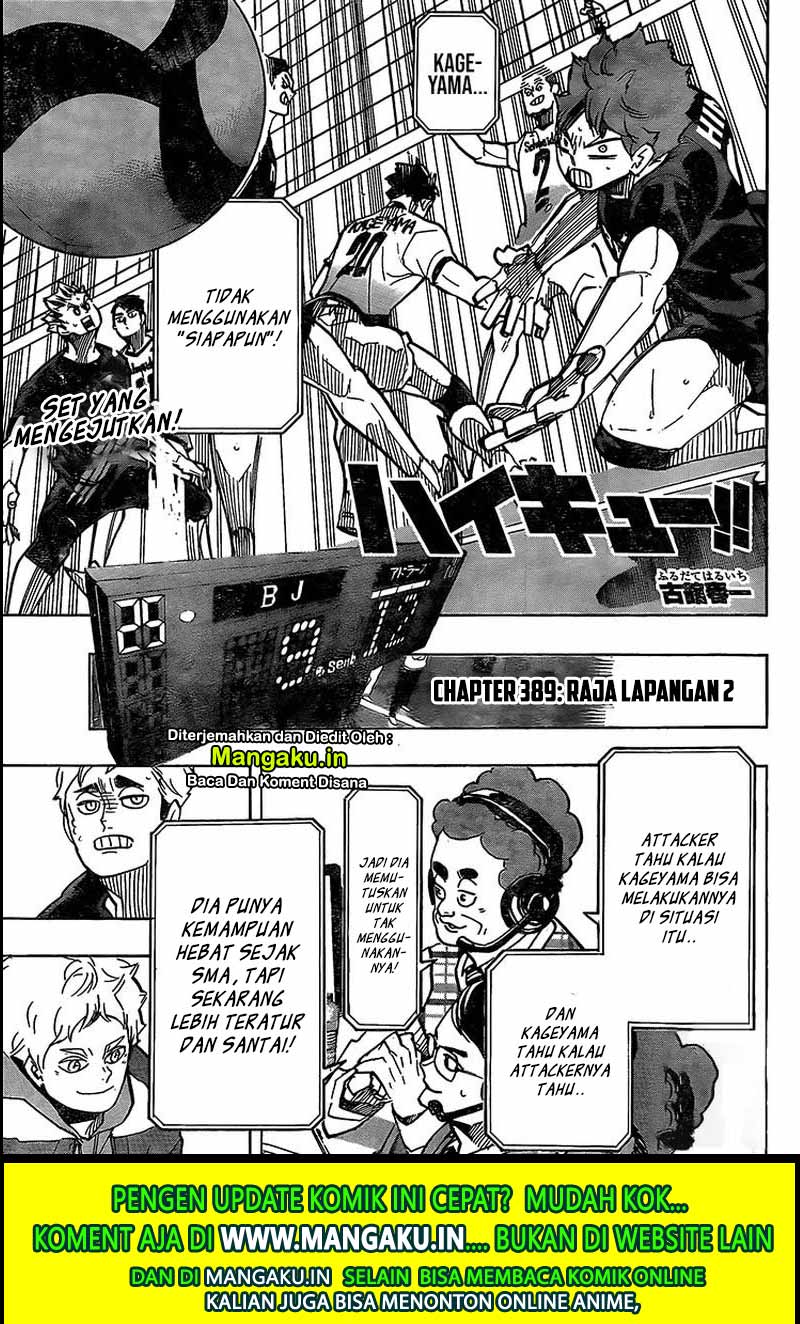 Haikyuu!! Chapter 389 - halaman 2