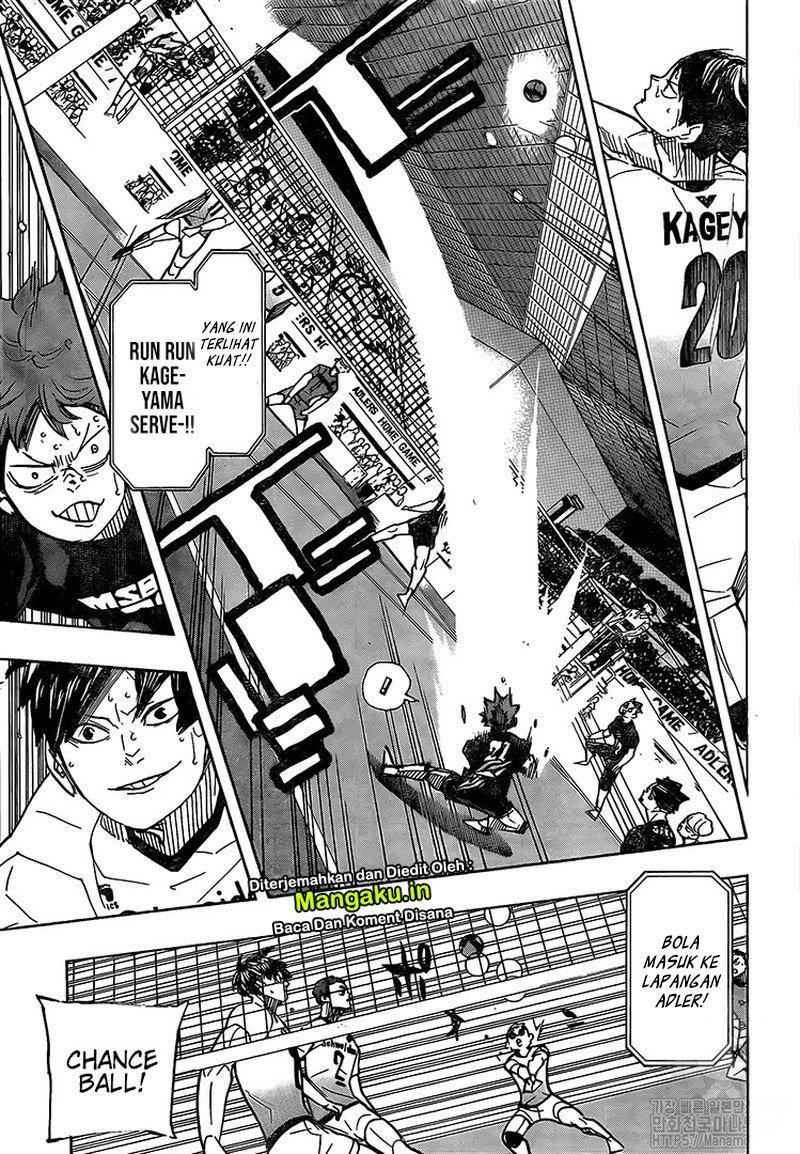 Haikyuu!! Chapter 389 - halaman 9
