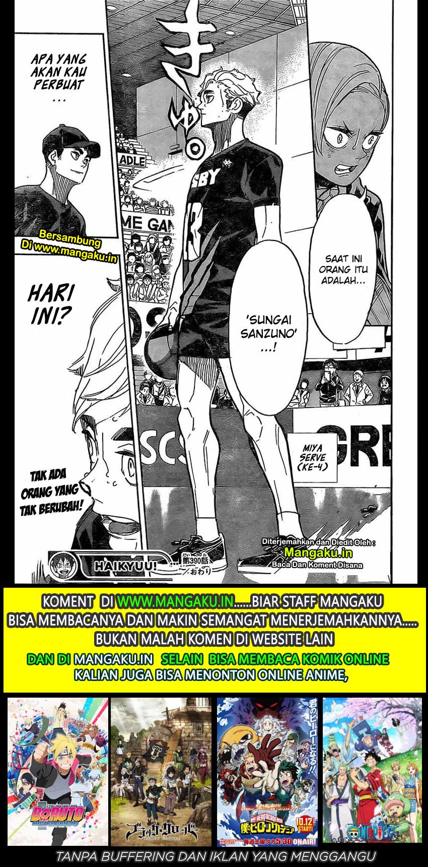 Haikyuu!! Chapter 390 - halaman 18