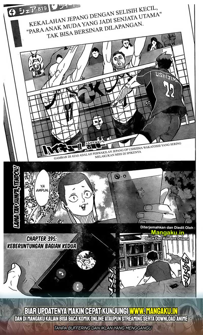 Haikyuu!! Chapter 395 - halaman 2