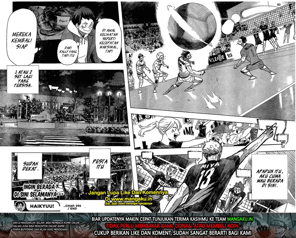 Haikyuu!! Chapter 396 - halaman 18
