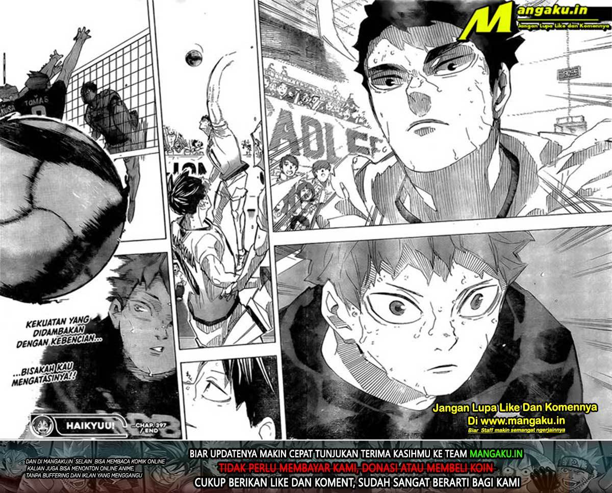 Haikyuu!! Chapter 397 - halaman 16